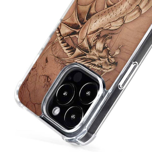 Dragon Parchment by Tom Wood iPhone 16 Pro MagSafe Case